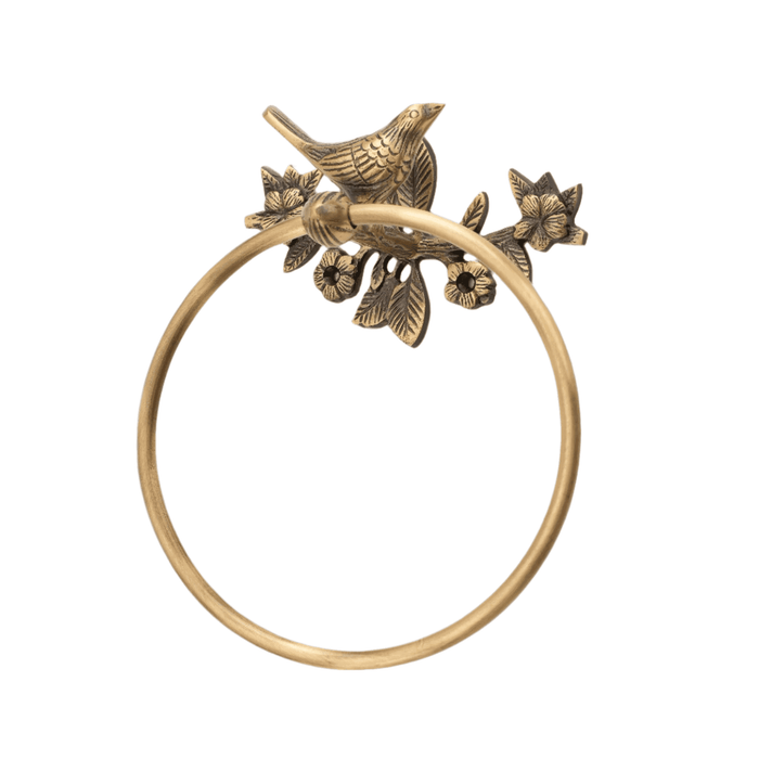 Brass Bird Bathroom Set - Antique Brass Stylentdecor