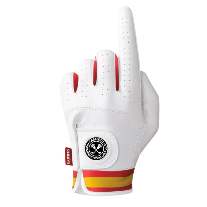 Guante de Golf 100% Piel de Cabretta Bandera España KASTEEZO