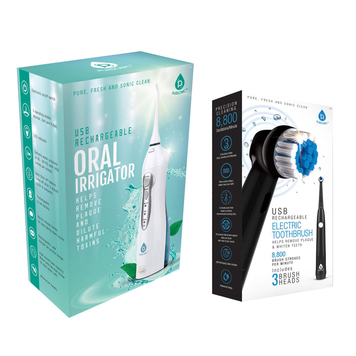Pursonic USB Portable Electric Toothbrush & Oral Irrigator Pursonic