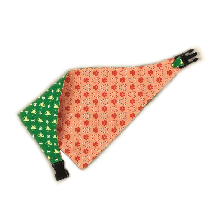 Christmas Reversible Dog Bandana Uptown Pups