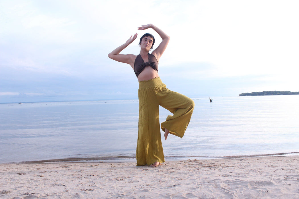 Relaxed Fit Flowing Lounge Pants Heart Earth Craft
