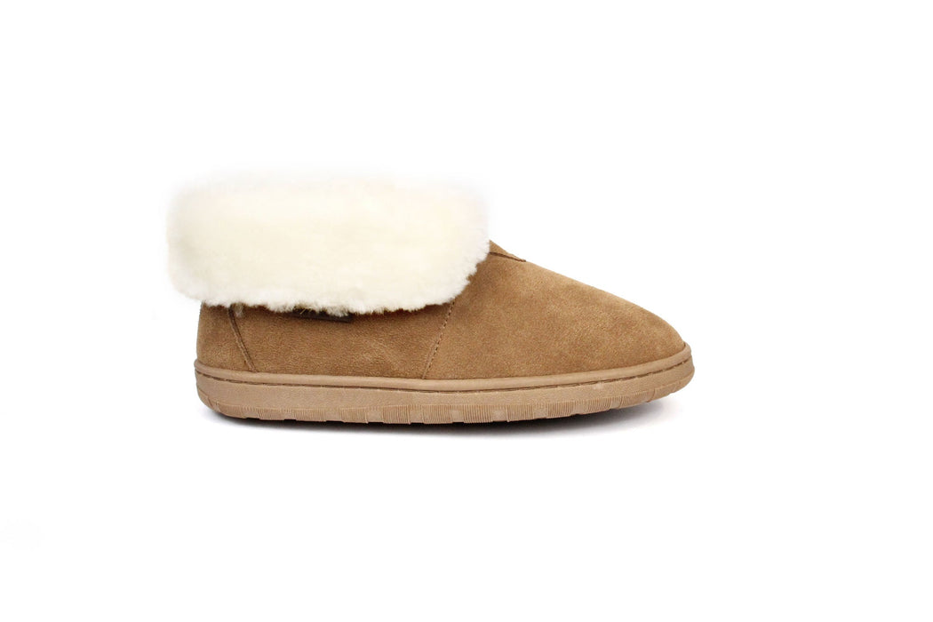 Original Fold Down Bootie - Chestnut Superlamb