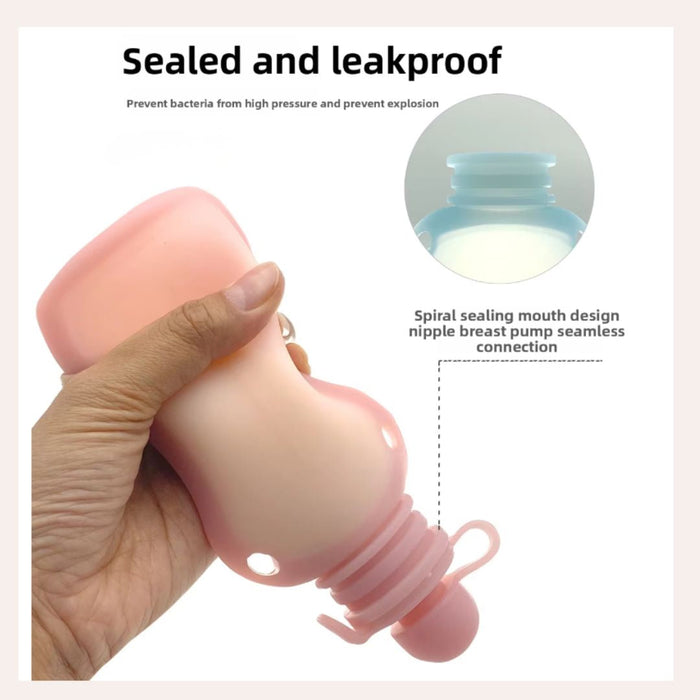 Reusable Silicone Food Storage Pouches 150ml - For Milk, Purees & Snacks