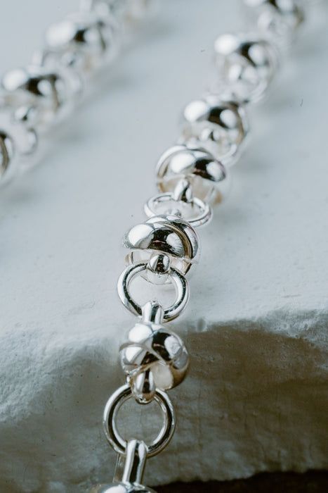 SILVER DIAMANTE HEART BRACELET* missdeeuk