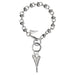 SILVER DIAMANTE HEART BRACELET* missdeeuk