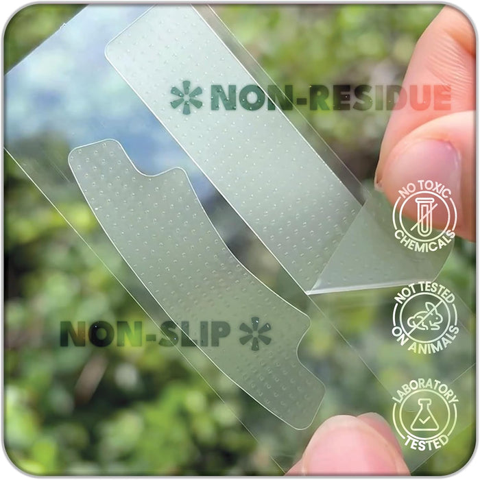 2-in-1 Teeth Whitening Strips | Hydrogen Peroxide + Enamel-Repairing Nano-Hydroxyapatite | No-Residue + Non-Slip