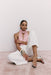 Indra Cowl Top Pink KIANNA