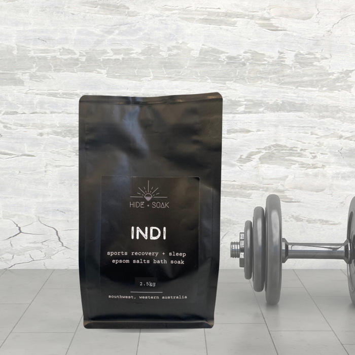 Indi - 2.5kg BULK BUY - Sports Recovery - Relax + Sleep Epsom Salts Bath Soak
