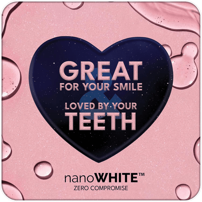 2-in-1 Teeth Whitening Strips | Hydrogen Peroxide + Enamel-Repairing Nano-Hydroxyapatite | No-Residue + Non-Slip