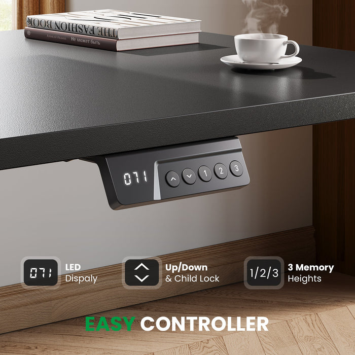 OdinLake S4 Home Office  L Shaped Standing Desk(75"D x 63"W x 46"H)