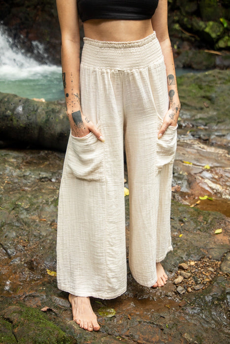 Relaxed Fit Flowing Lounge Pants Heart Earth Craft