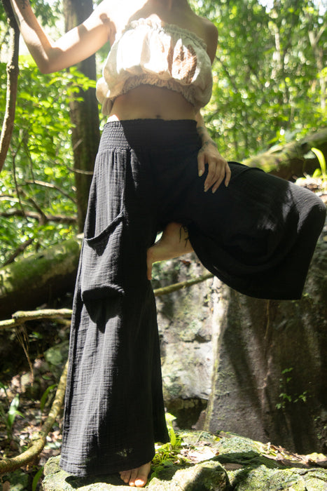 Relaxed Fit Flowing Lounge Pants Heart Earth Craft