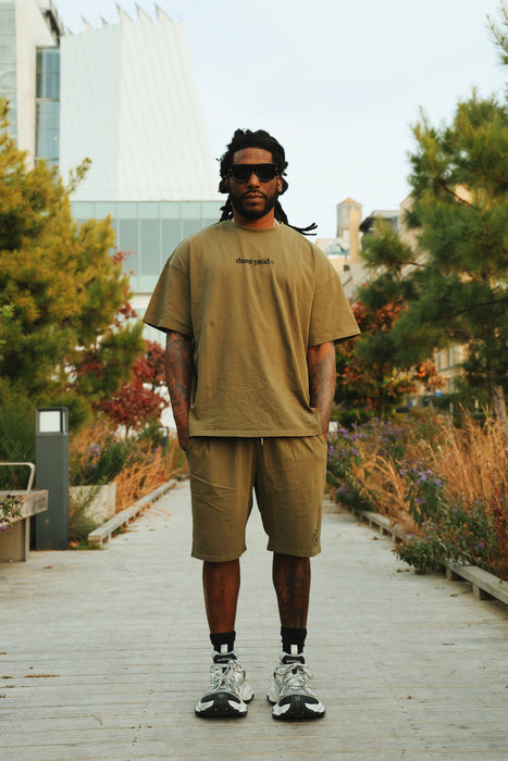 Dues Paid (Military Green - Oversize Shirt) Fly Supply Co