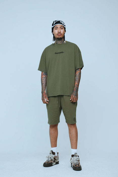 Dues Paid (Military Green - Oversize Shirt) Fly Supply Co