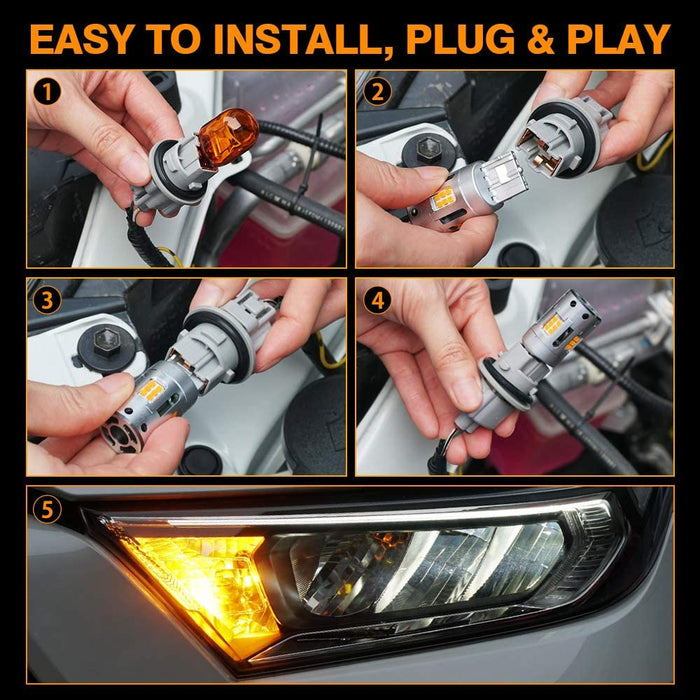 Compatible with 2019-2021 TOYOTA RAV4 LED Whole Replacement Package (fog light, turn signal, reverse light, map light, dome light...)
