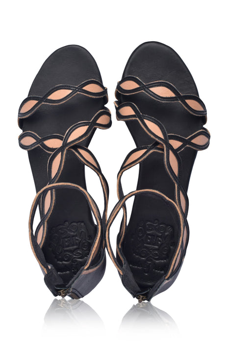Blossom Floral Leather Sandals
