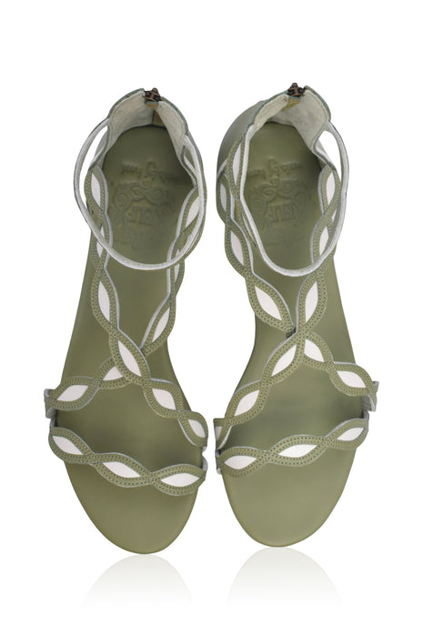 Blossom Floral Leather Sandals