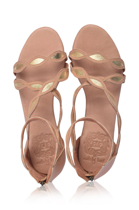 Blossom Floral Leather Sandals