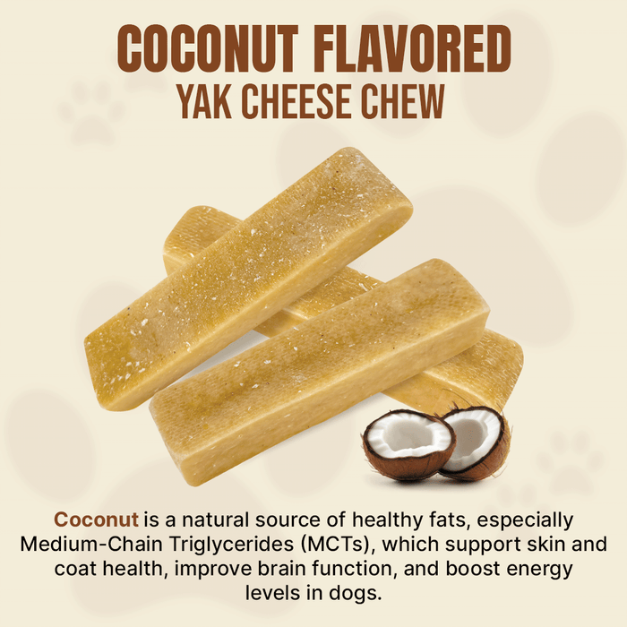 Flavored Yak Cheese Chew for Dogs - Natural & Long-Lasting Tasty Treats