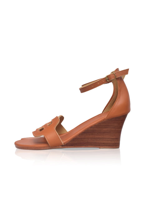 Como Wooden Wedge Sandals