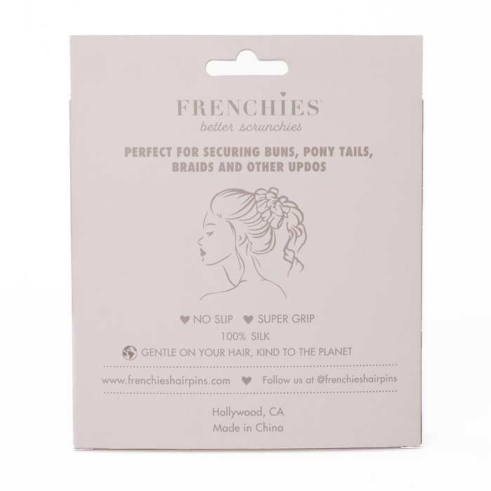 Frenchies 100% Silk Large Pink Scrunchie