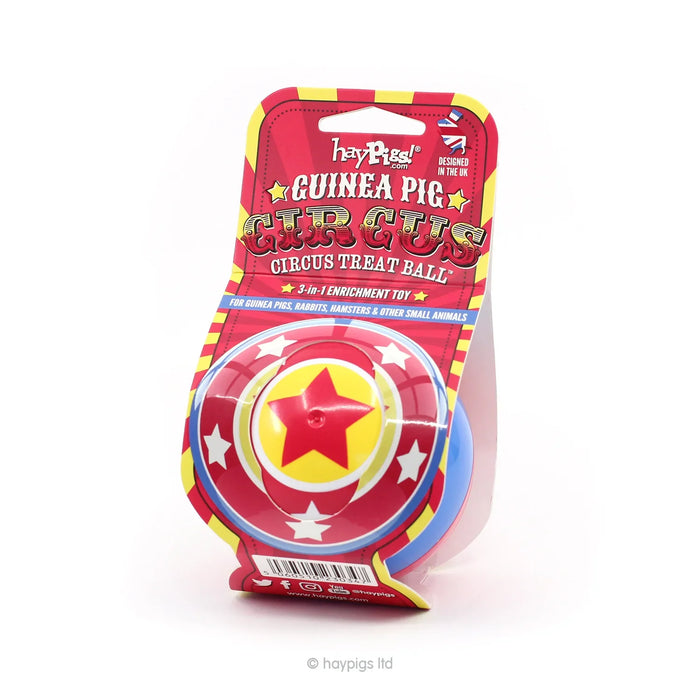 HayPigs Circus Treat Ball 3-in-1 Enrichment Toy