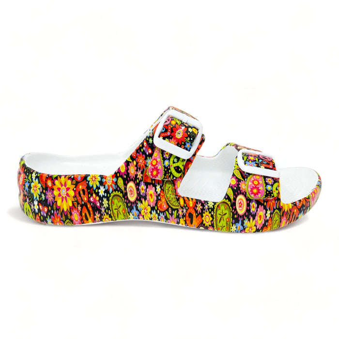 Women's PAW Print Adjustable 2-Strap Sandals