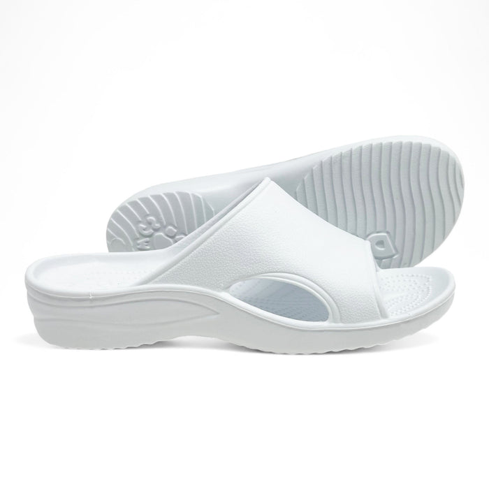 Women's Slides - White