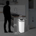 14 Gallon White Self-Contained Electric-Motor Sensor Kitchen Trash Can with AbsorbX iTouchless Housewares and Products Inc.