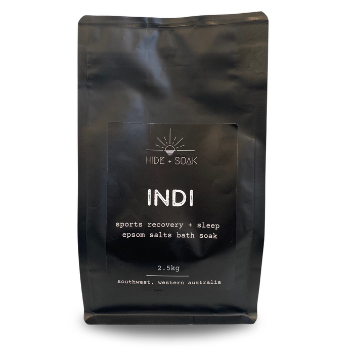 Indi - 2.5kg BULK BUY - Sports Recovery - Relax + Sleep Epsom Salts Bath Soak