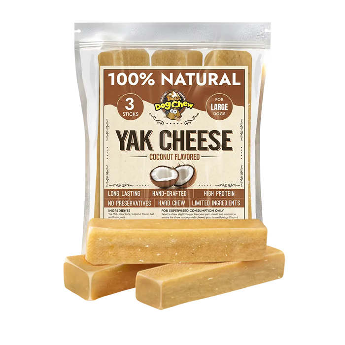 Flavored Yak Cheese Chew for Dogs - Natural & Long-Lasting Tasty Treats