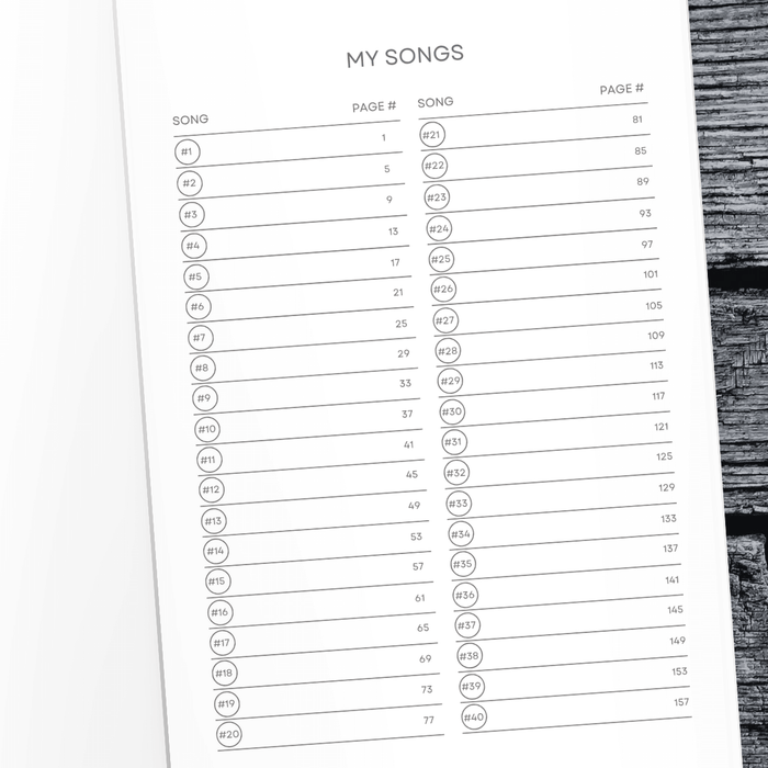 Lyrics Remembered: Songwriting Journal