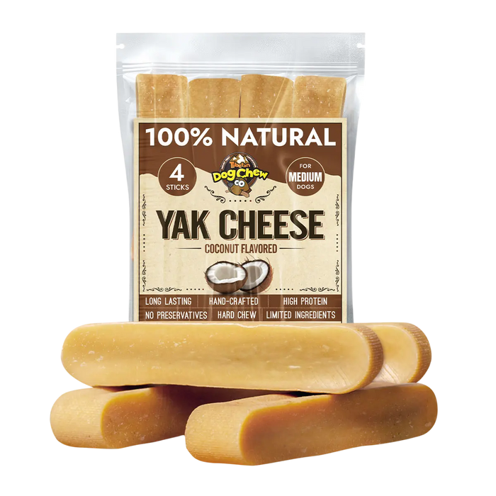 Flavored Yak Cheese Chew for Dogs - Natural & Long-Lasting Tasty Treats