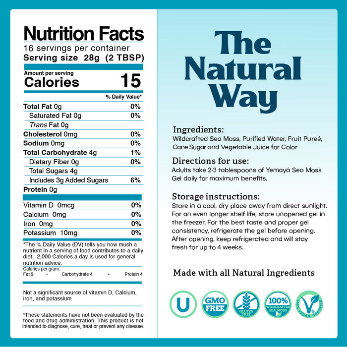 Sea Moss Gel - 16oz Wildcrafted