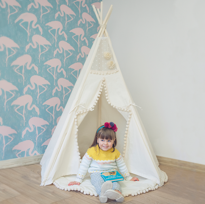 MINICAMP Original Play Tent with Pompoms Minicamp