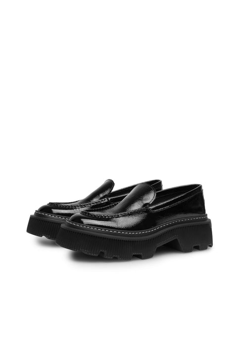 Penny Dark Brown Chunky Loafers enibbana.com