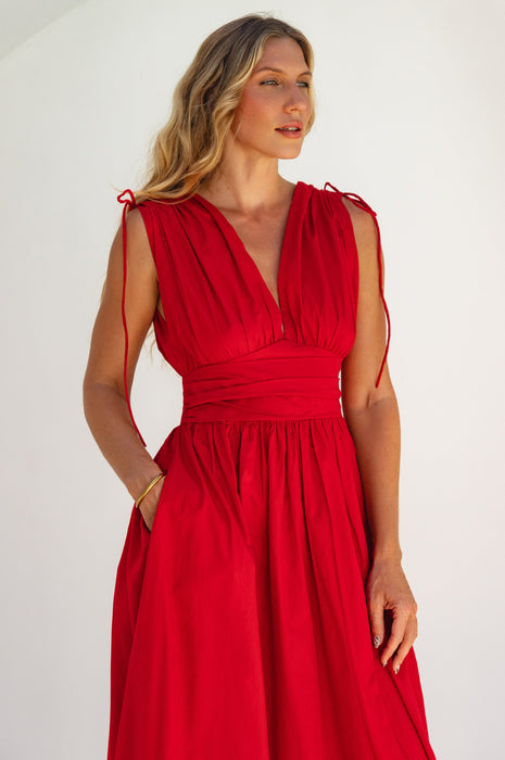 Rafina Goddess Cotton Maxi Dress