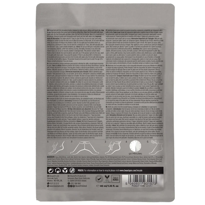 BeautyPro Spa at Home Skincare Gift Box - Top to Toe Sheet Mask Set