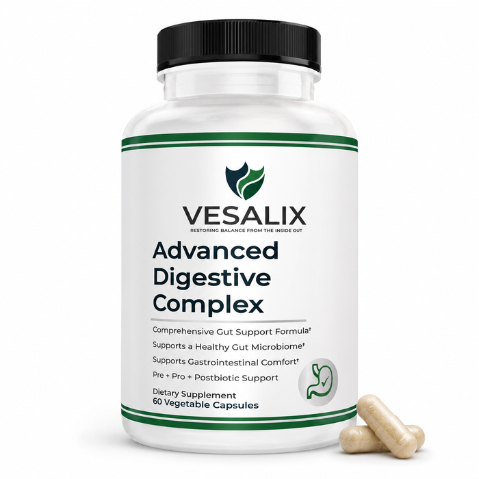 Vesalix Digestive Supplement with Prebiotic, Probiotic & Postbiotic