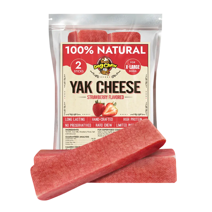 Flavored Yak Cheese Chew for Dogs - Natural & Long-Lasting Tasty Treats