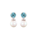 Isabel Aquamarine Pearl Drop Earrings TigerlillyJewelry