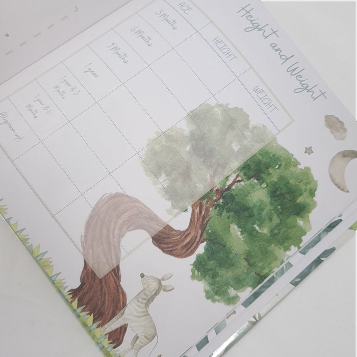 Baby Memory Book - Baby's First Year - First Year Milestone - Neutral Baby Book - Baby Shower Gift ForeverLily
