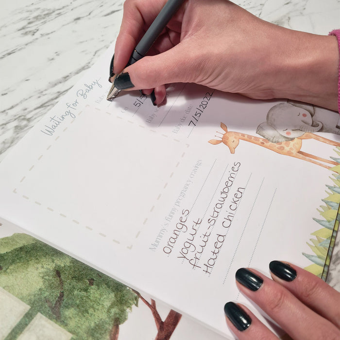 Baby Memory Book - Baby's First Year - First Year Milestone - Neutral Baby Book - Baby Shower Gift ForeverLily
