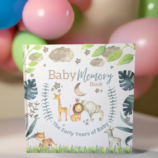 Baby Memory Book - Baby's First Year - First Year Milestone - Neutral Baby Book - Baby Shower Gift ForeverLily