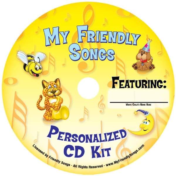 Friendly Songs CD Kit of Personalized Music
