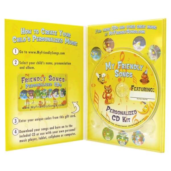 Friendly Songs CD Kit of Personalized Music