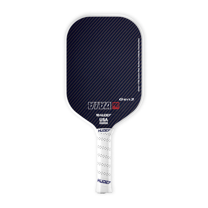 Hudef Viva Pro™ Gen3 Thermoformed Elongated Pickleball Paddle (Kevlar) (Includes paddle cover)