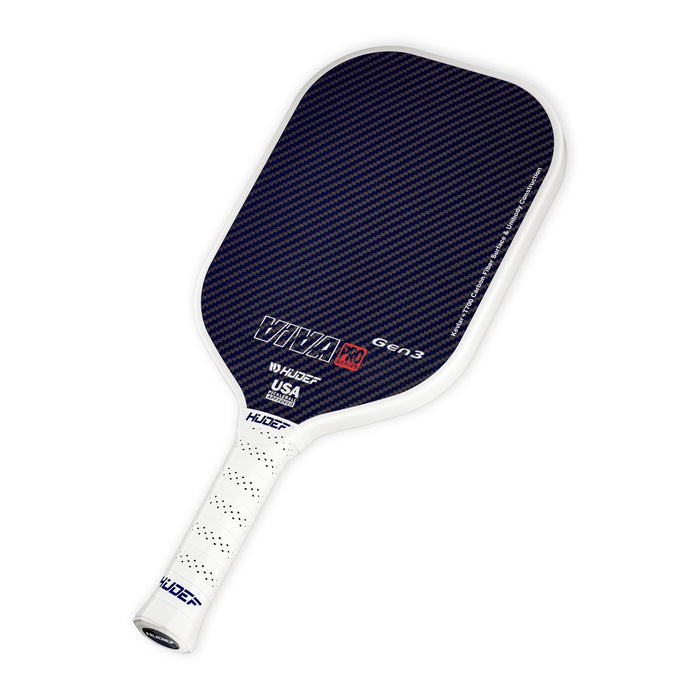 Hudef Viva Pro™ Gen3 Thermoformed Elongated Pickleball Paddle (Kevlar) (Includes paddle cover)