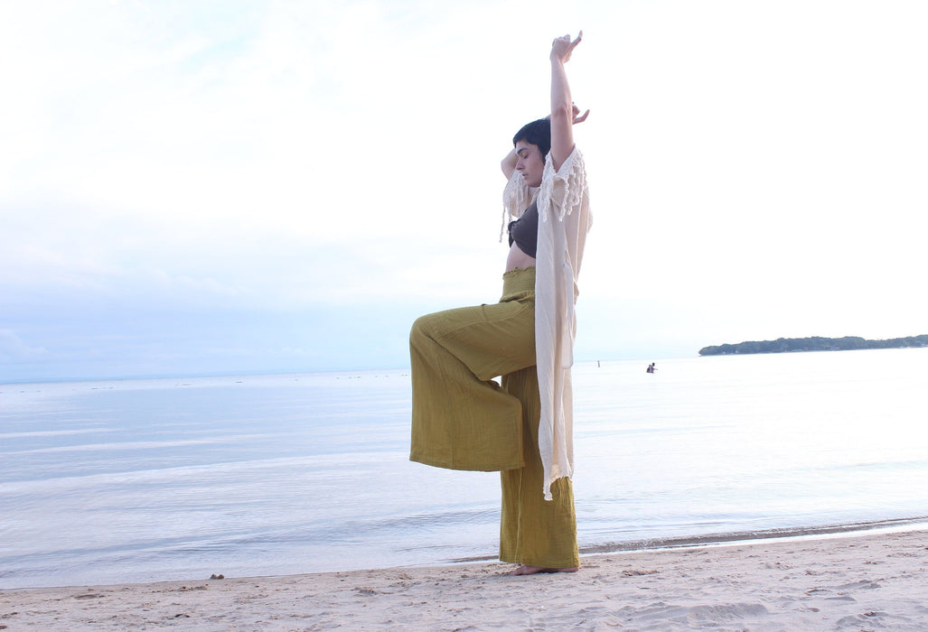 Relaxed Fit Flowing Lounge Pants Heart Earth Craft