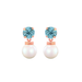 Isabel Aquamarine Pearl Drop Earrings TigerlillyJewelry
